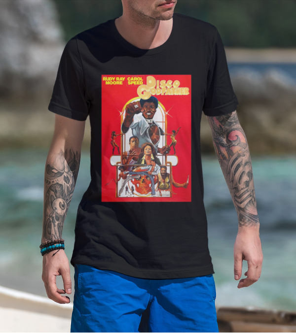Rudy Ray Moore Carol Speed Disco Godfather Retro Movie Art T-Shirt