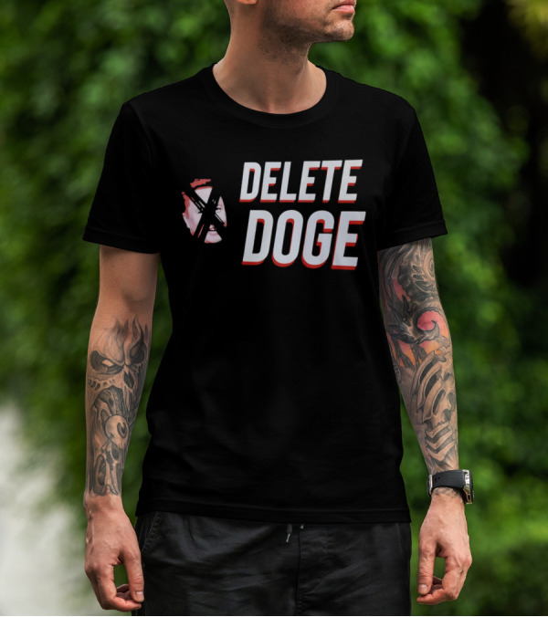 Delete Doge Anti Elon Musk Meme Crossover T-Shirt