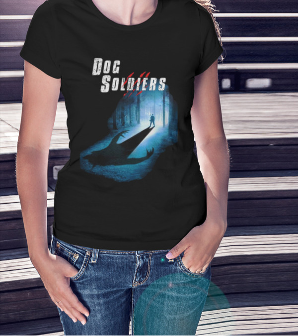 Dog Soldiers Werewolf Shadow In Forest Scene T-Shirt