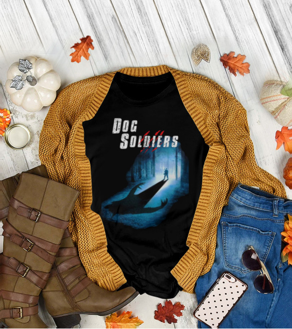 Dog Soldiers Werewolf Shadow In Forest Scene T-Shirt