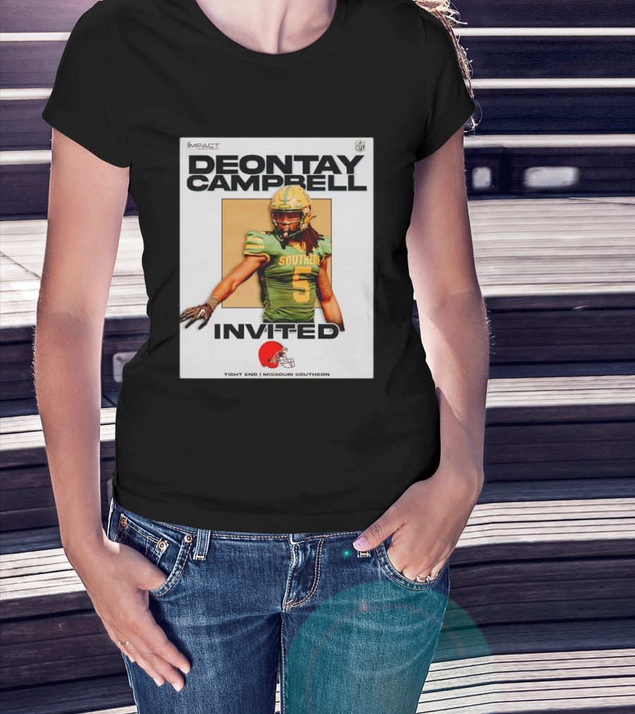 Deontay Campbell NFL Invited Tight End Missouri Southern Football Impact T-Shirt