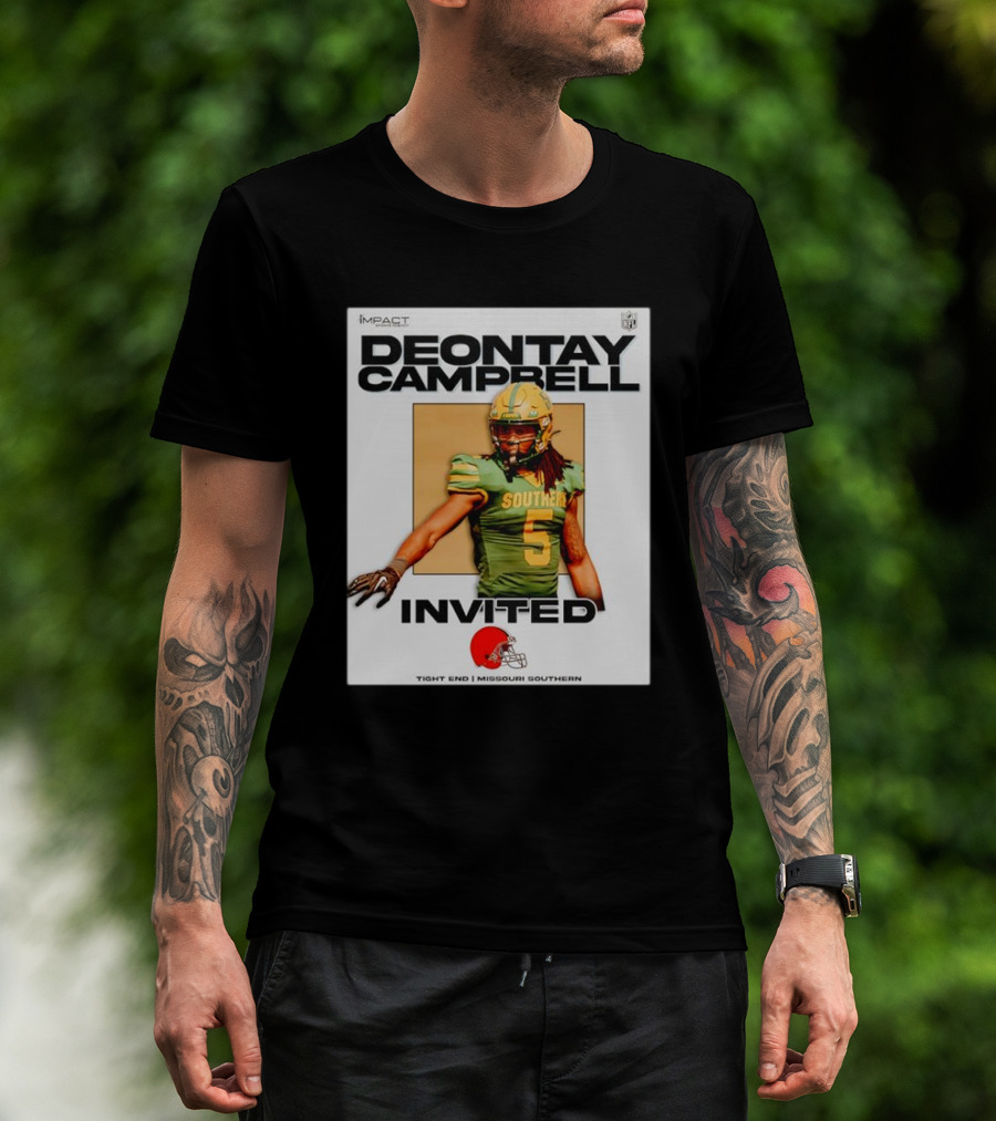 Deontay Campbell NFL Invited Tight End Missouri Southern Football Impact T-Shirt