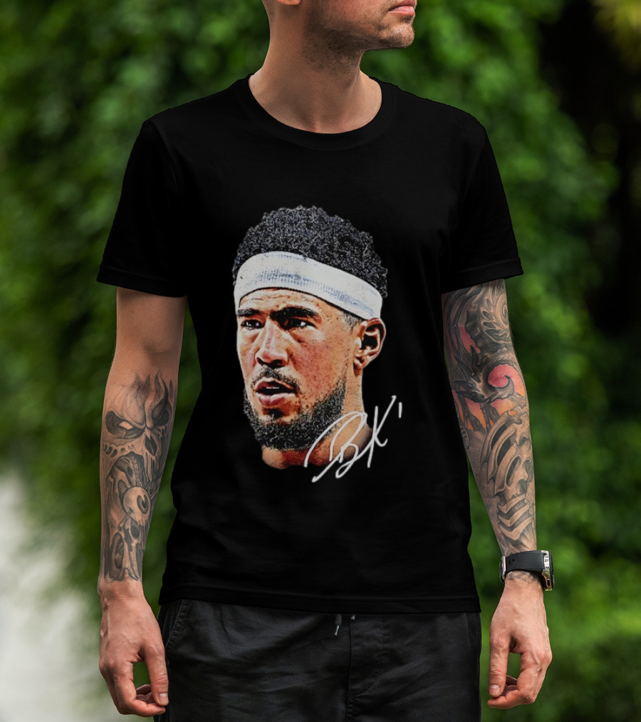 Devin Booker NBA Big Face BK Signature T-Shirt