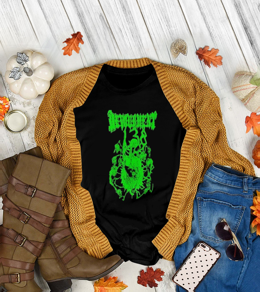 Devourment Butcher The Weak Green Splatter Graphic T-Shirt