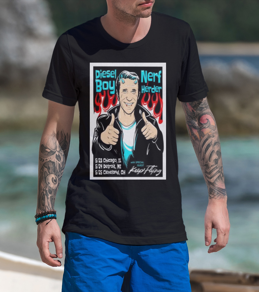 Diesel Boy Nerf Herder Midwest Tour May 2025 Featuring Keep Flying T-Shirt