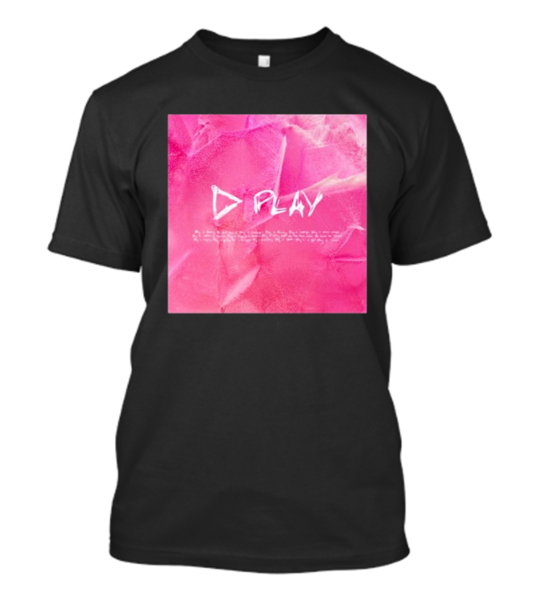 ED Sheeran Play Album Cover Pink Photo T-Shirt