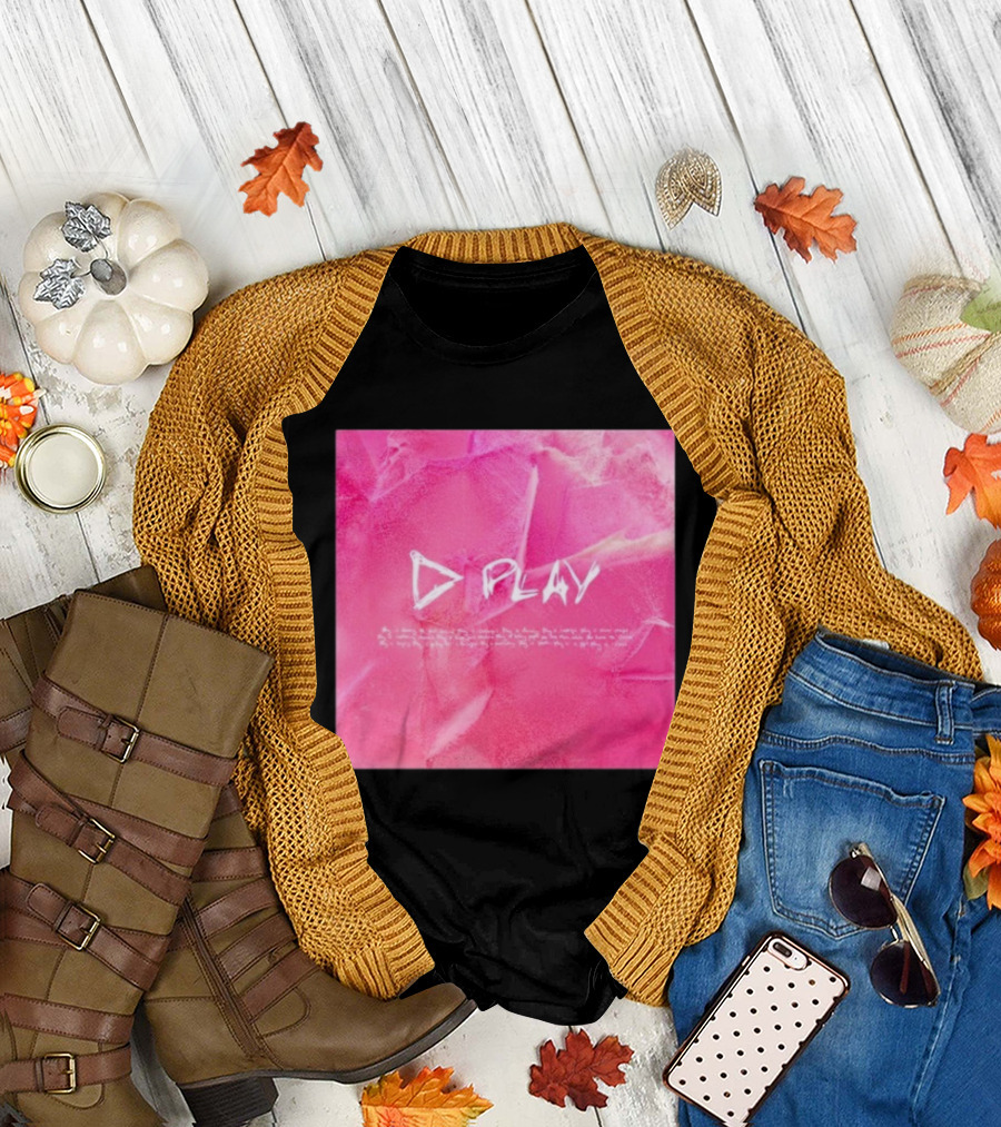 ED Sheeran Play Album Cover Pink Photo T-Shirt