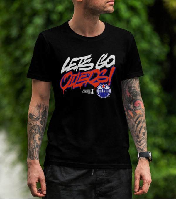 Edmonton Oilers Let's Go 2025 Stanley Cup Playoffs T-Shirt