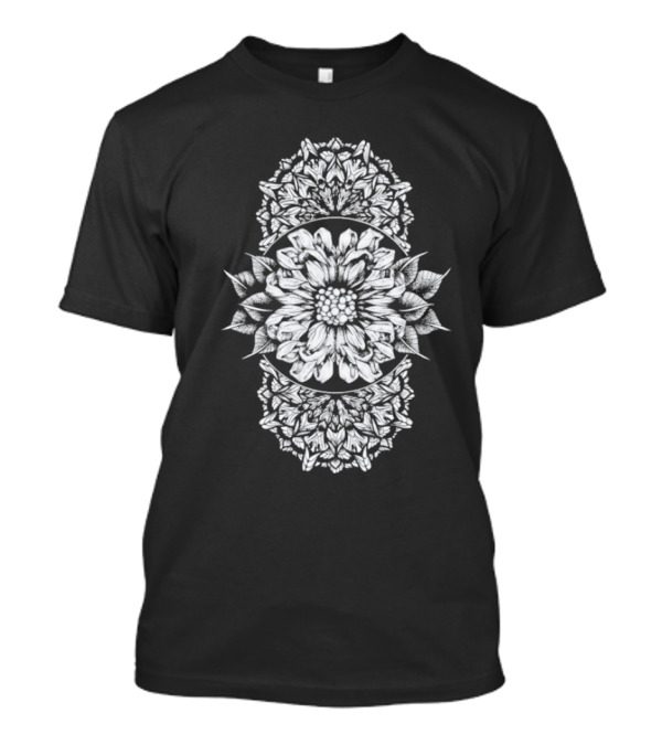Employed To Serve Floral Mandala Style T-Shirt
