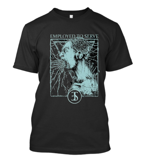 Employed To Serve Force Fed Intense Scream Artwork T-Shirt