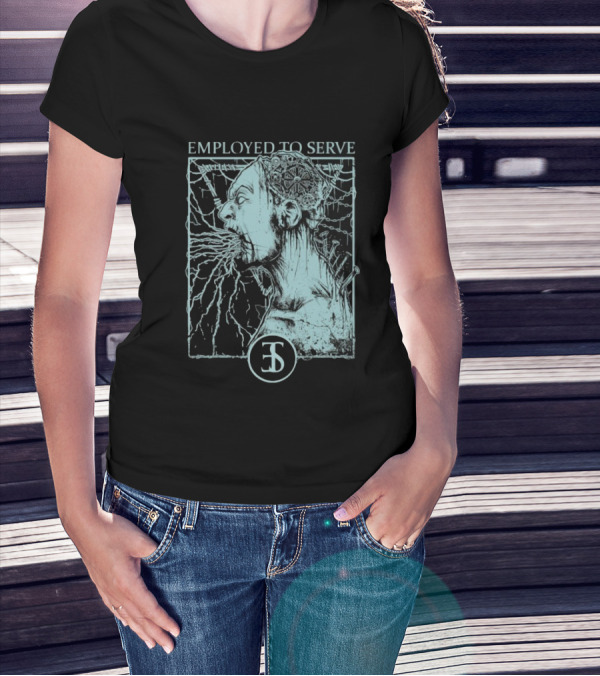 Employed To Serve Force Fed Intense Scream Artwork T-Shirt