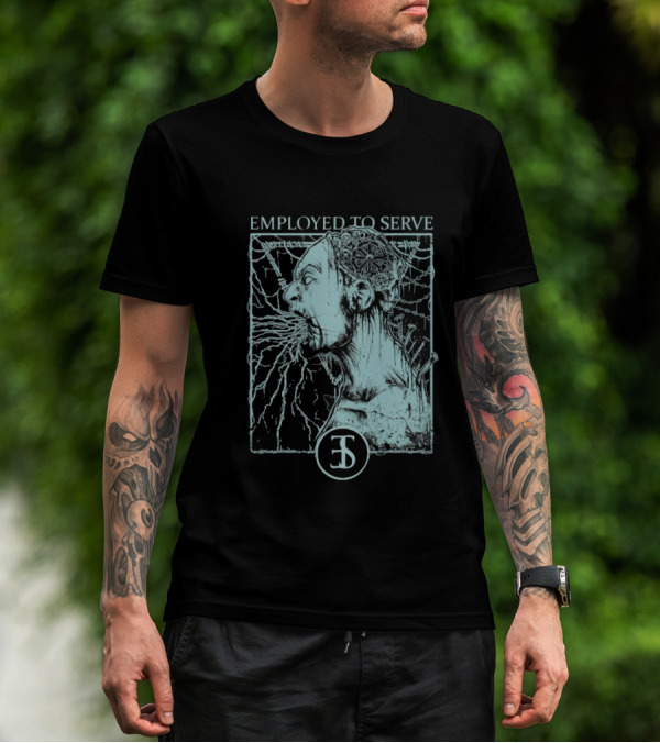 Employed To Serve Force Fed Intense Scream Artwork T-Shirt