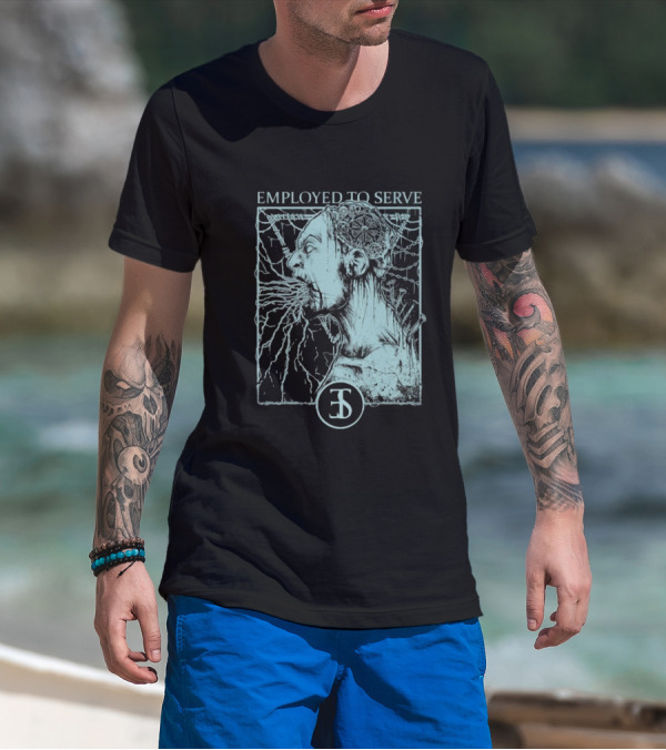 Employed To Serve Force Fed Intense Scream Artwork T-Shirt