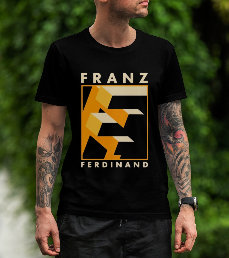 Franz Ferdinand Orange Geometric E T-Shirt