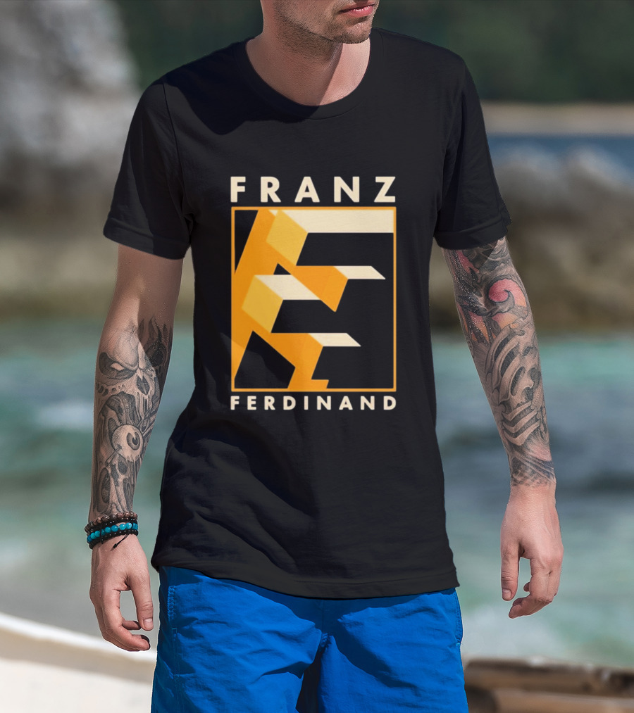 Franz Ferdinand Orange Geometric E T-Shirt