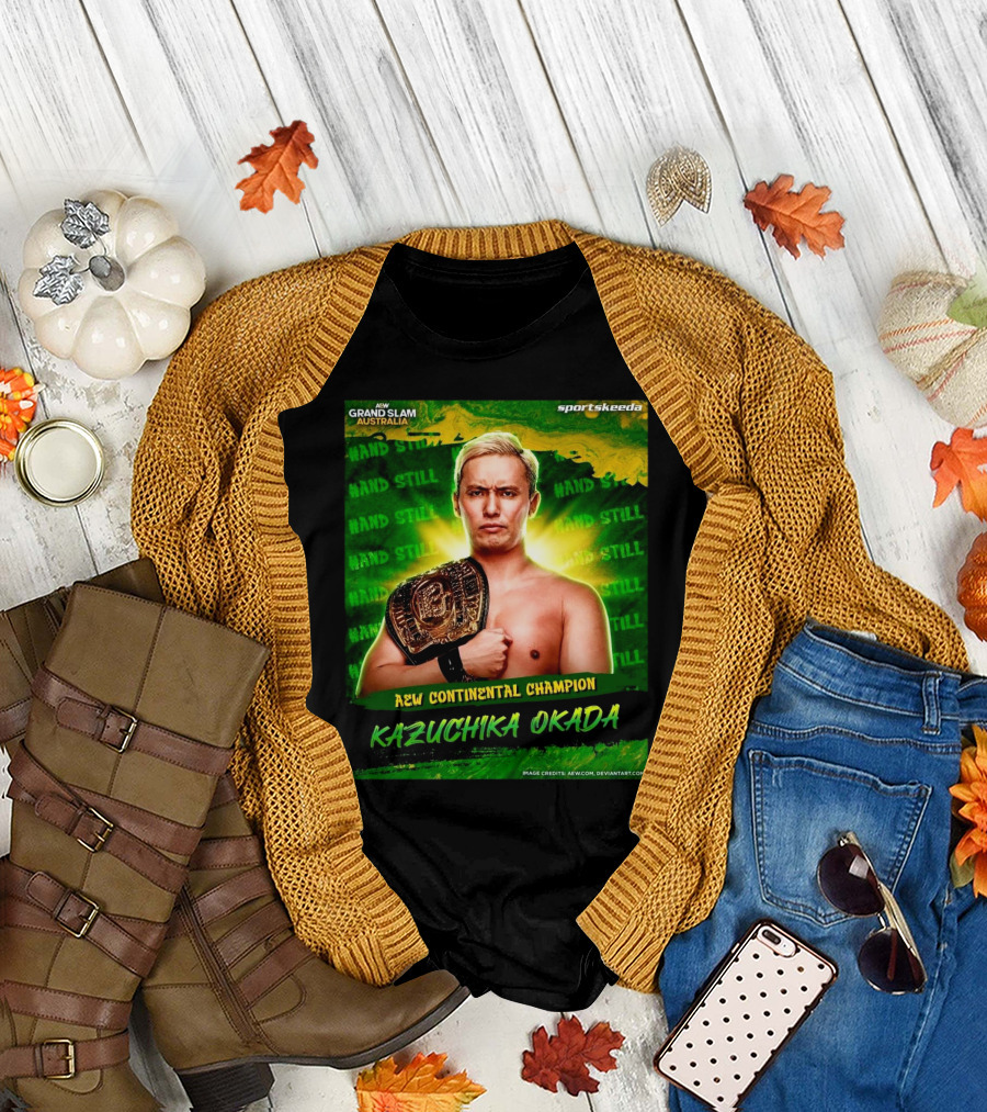 AEW Grand Slam Australia Kazuchika Okada AEW Continental Champion T-Shirt