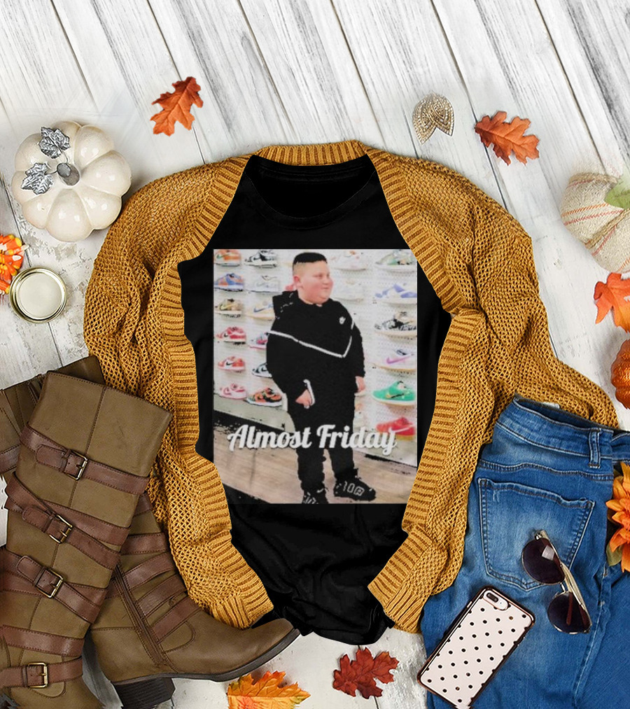 Almost Friday Rizzler Tech Sneaker Wall T-Shirt