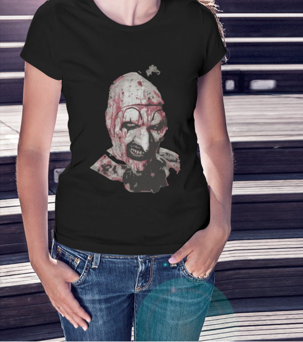 Art The Clown Creepy Bloody Horror Icon T-Shirt