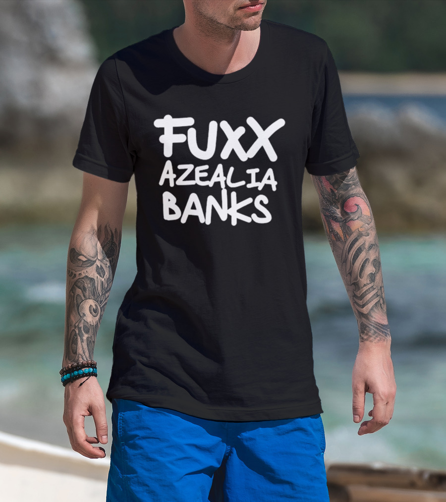 Fuxx Azealia Banks Statement Text Bold Style T-Shirt