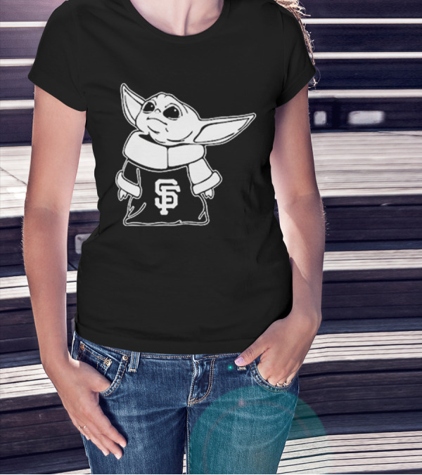 Baby Yoda SF Giants Fan Apparel T-Shirt