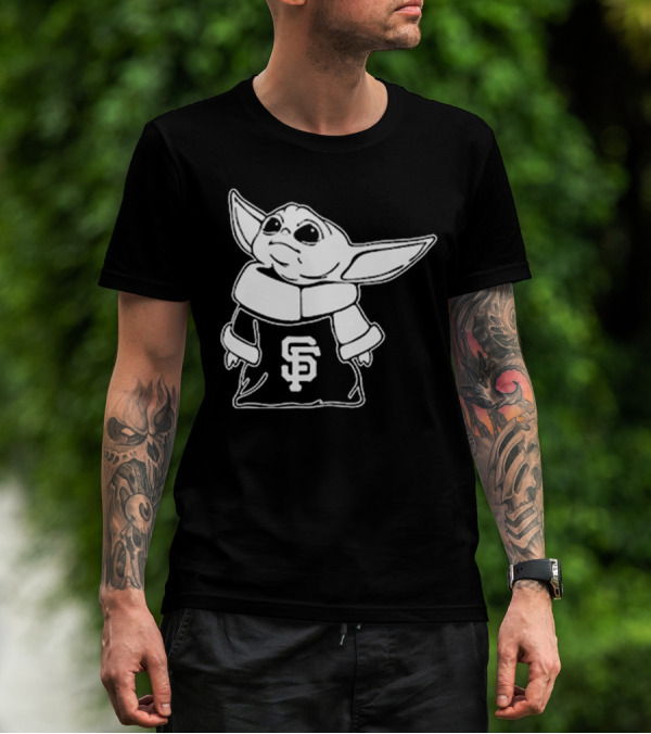 Baby Yoda SF Giants Fan Apparel T-Shirt