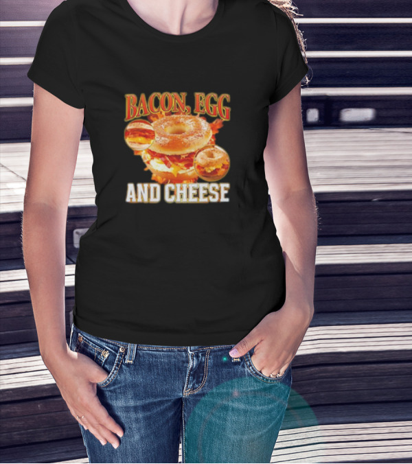 Bacon Egg And Cheese Breakfast Bagel T-Shirt