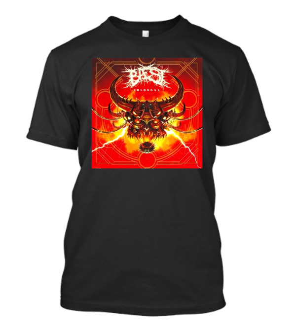 Baest Colossal Sci-Fi Cybernetic Bull Head Red Lightning Art 15th August 2025 T-Shirt