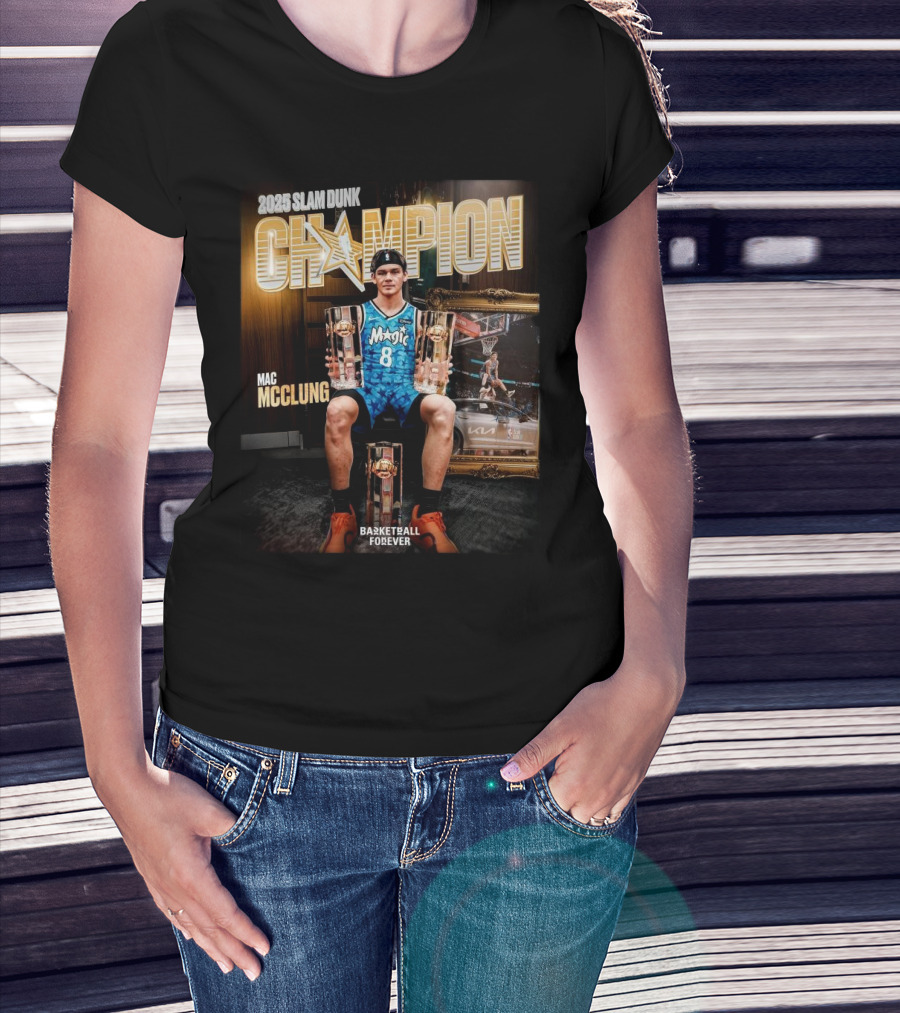 Basketball Forever 2023 Slam Dunk Champion Mac McClung Magic Number 8 Triumph T-Shirt