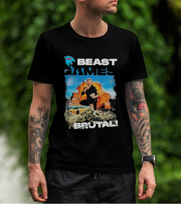 Beast Games Brutal Explosive Action Scene T-Shirt