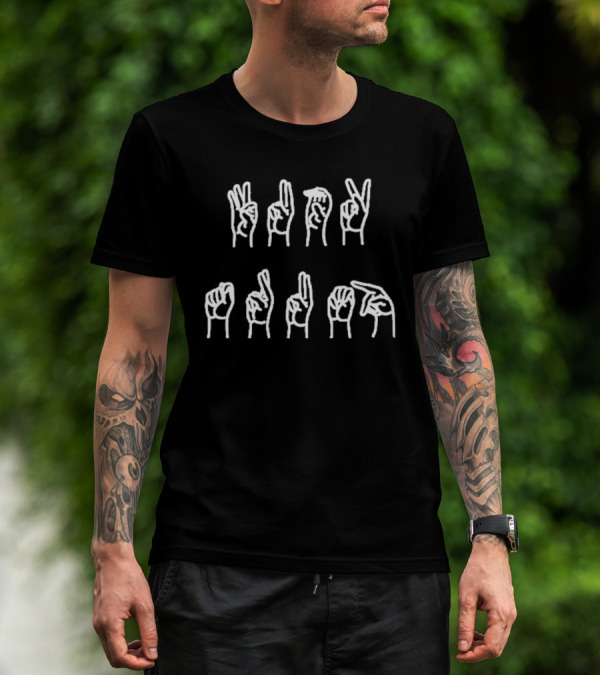 ASL Best Fuck Trump Sign Language Anti Trump T-Shirt