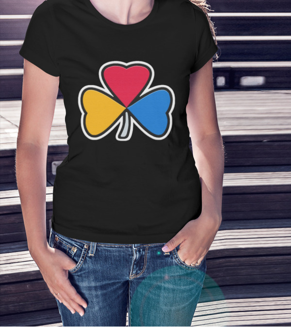 Pittsburgh Steelers Steel Shamrock Heart Colors T-Shirt