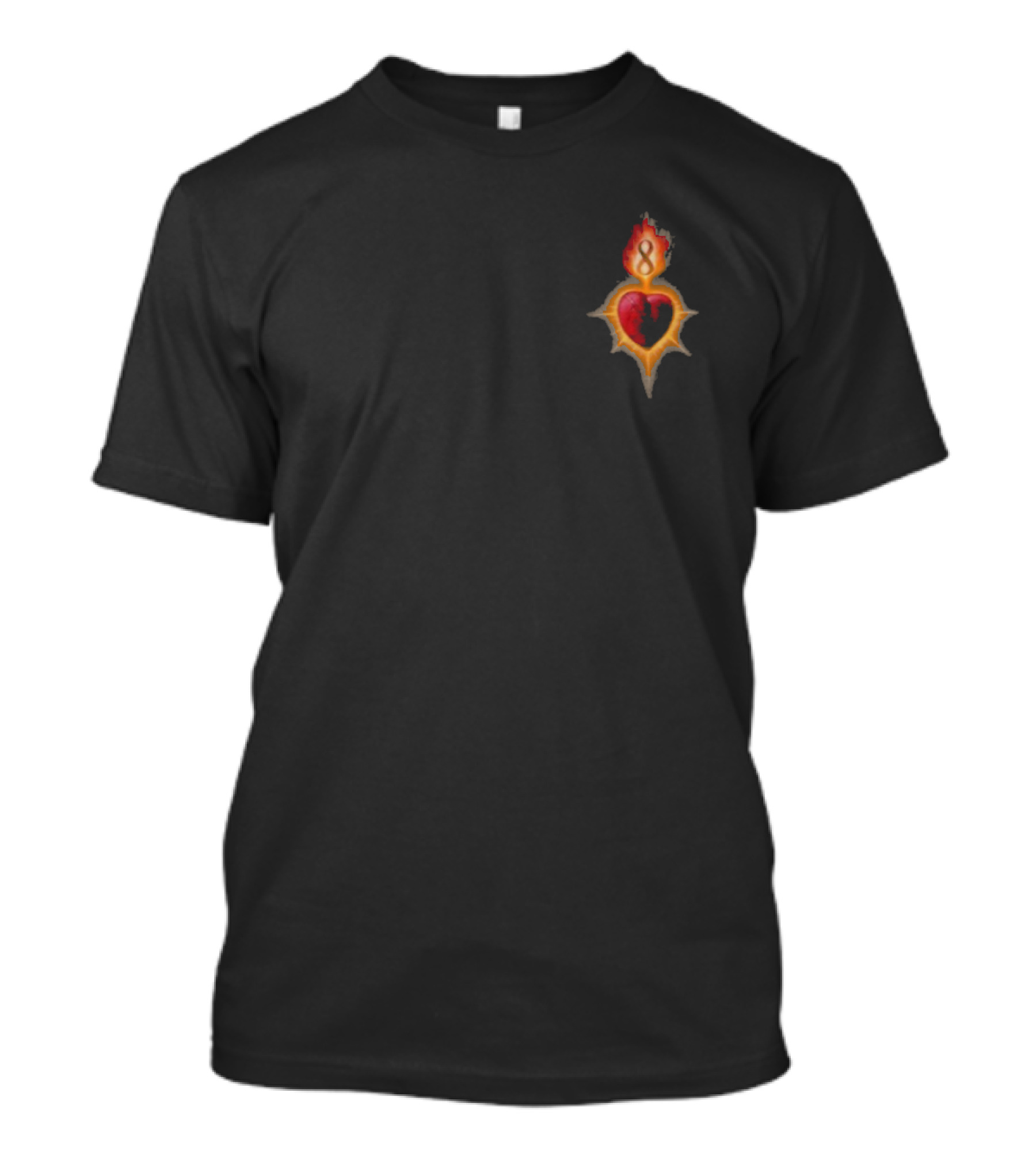 Biffy Clyro Flaming Heart And Eight Symbol T-Shirt