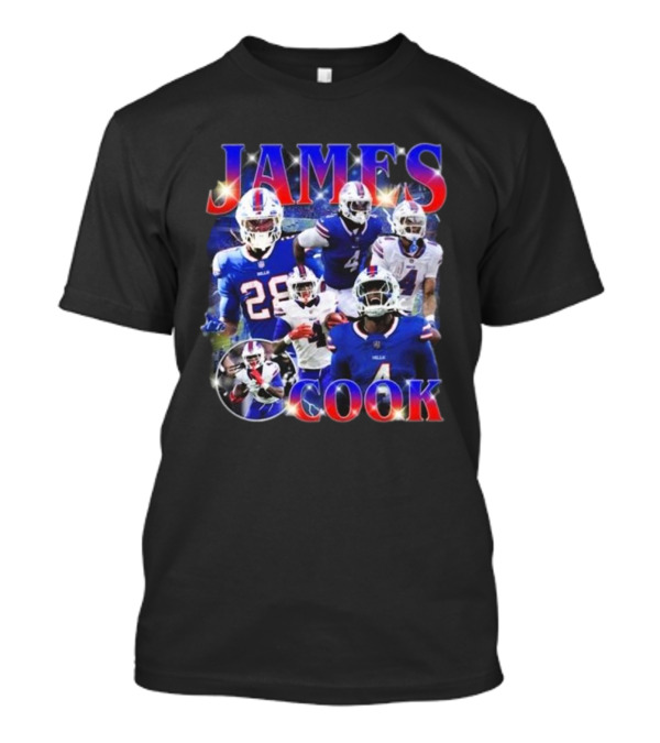 Buffalo Bills Super Bowl Champions 2025 James Cook NFL Star T-Shirt