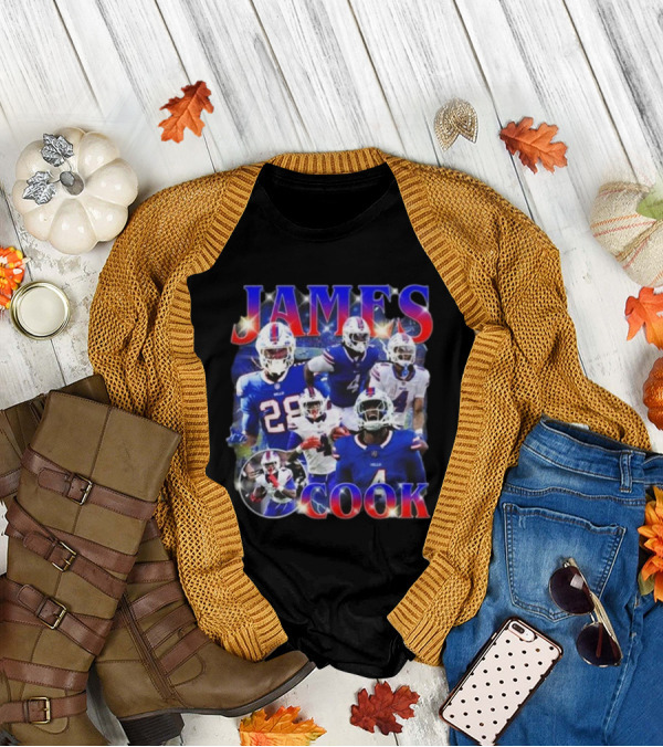 Buffalo Bills Super Bowl Champions 2025 James Cook NFL Star T-Shirt