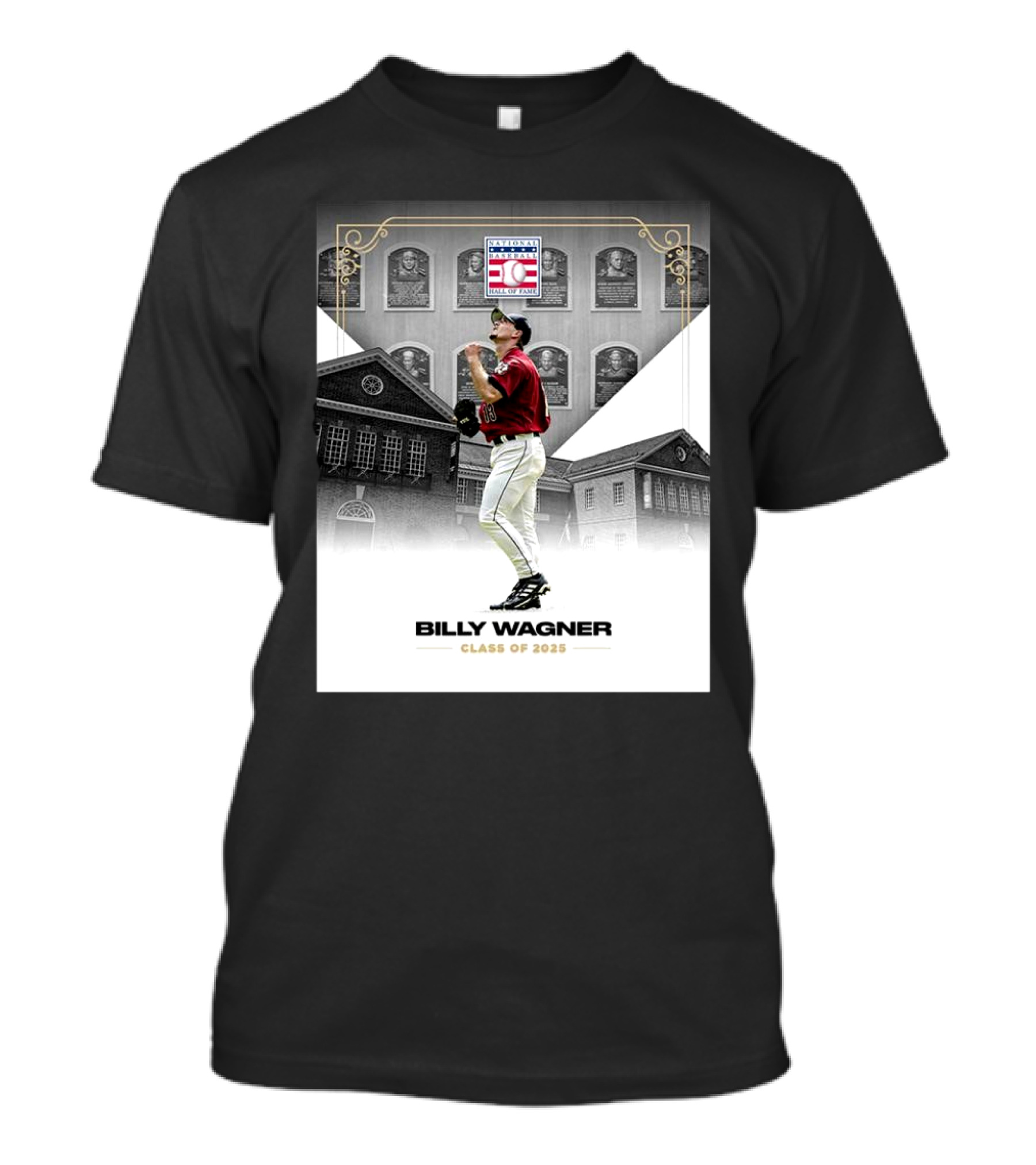 Billy Wagner National Baseball Hall Of Fame Houston Astros Class Of 2025 T-Shirt