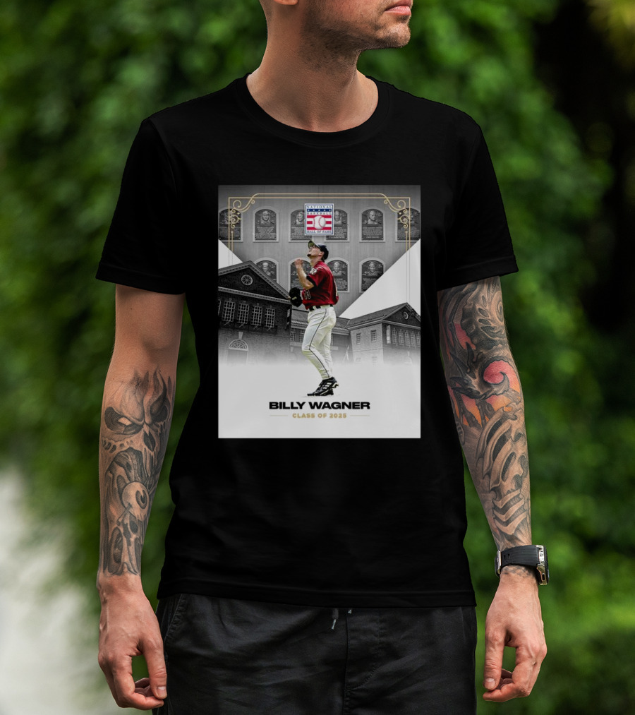 Billy Wagner National Baseball Hall Of Fame Houston Astros Class Of 2025 T-Shirt