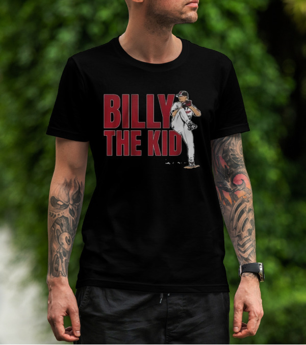 Billy The Kid Pitching Stance Tribute T-Shirt