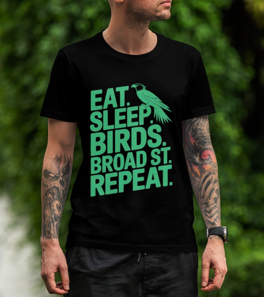 Birds Broad St Repeat T-Shirt