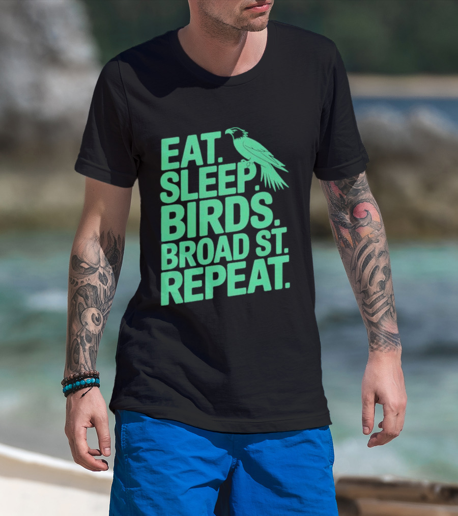 Birds Broad St Repeat T-Shirt