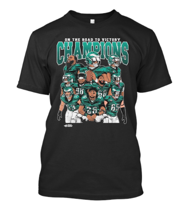 Birds Championship Philadelphia Eagles Super Bowl Champions Team T-Shirt
