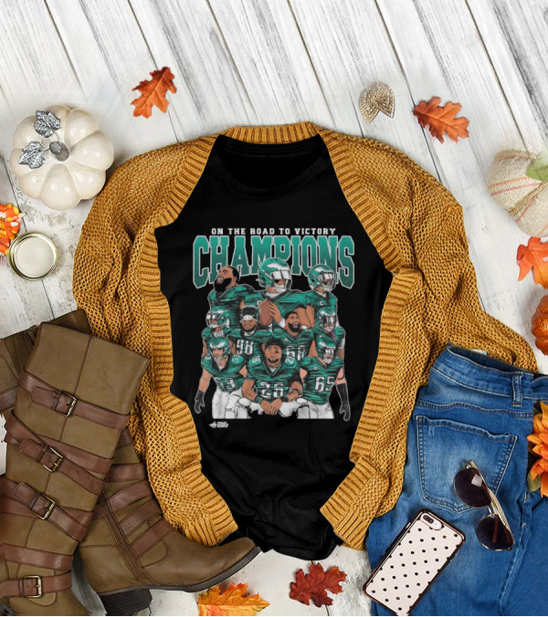 Birds Championship Philadelphia Eagles Super Bowl Champions Team T-Shirt