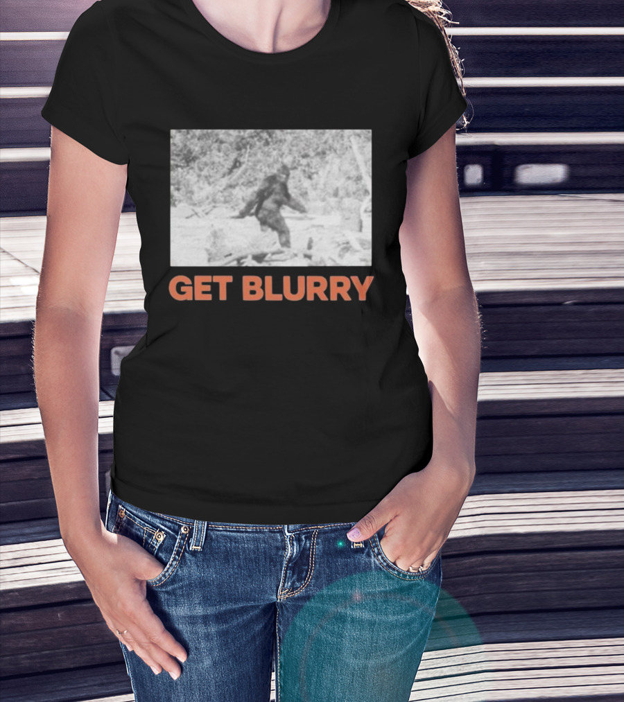 Blurry Creatures Get Blurry Bigfoot Image Classic Style T-Shirt