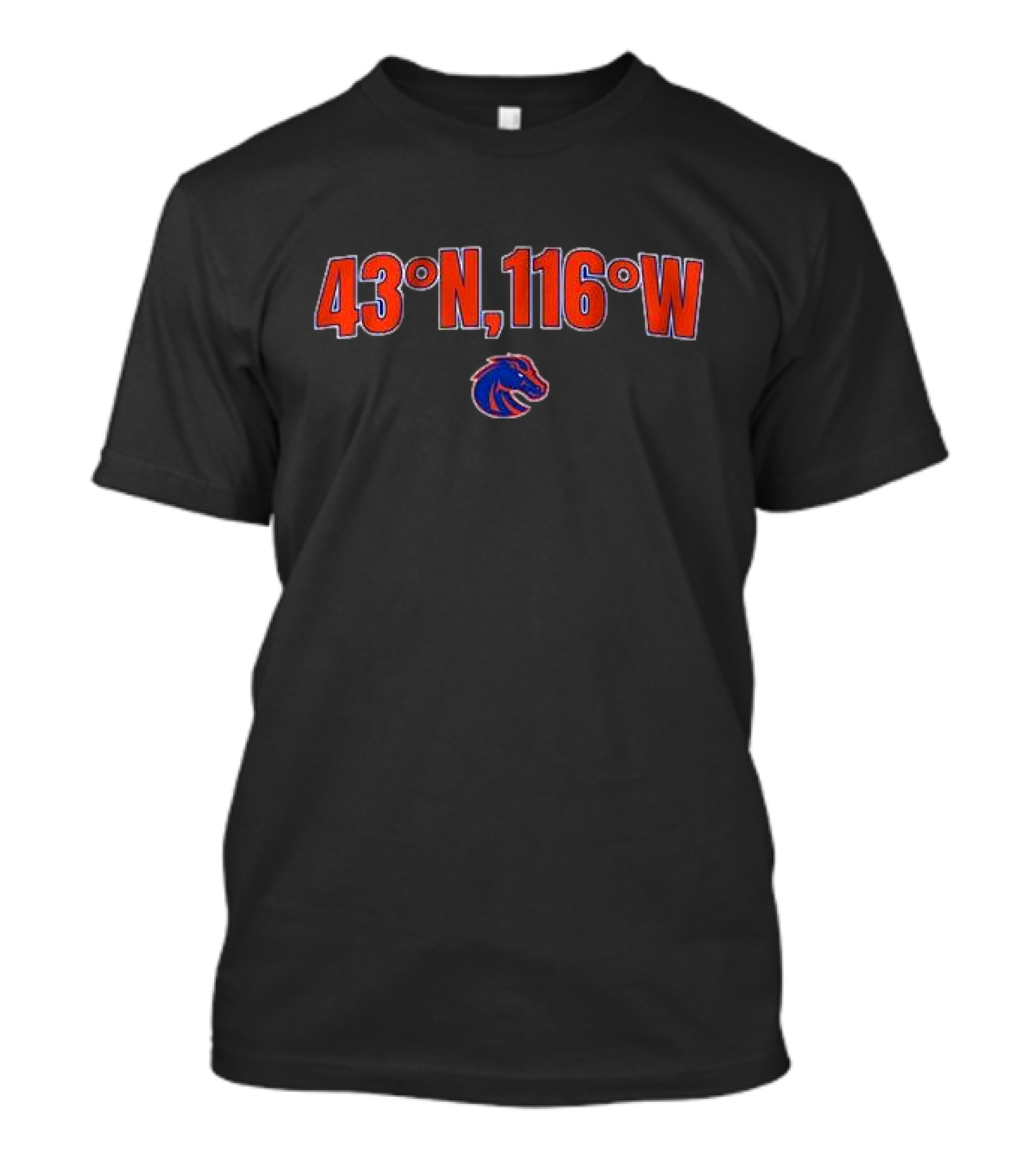 Boise State Football 43 N, 116 W T-Shirt