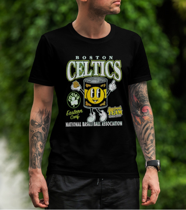 Boston Celtics Eastern Conf National Basketball Association BeanTown Team T-Shirt