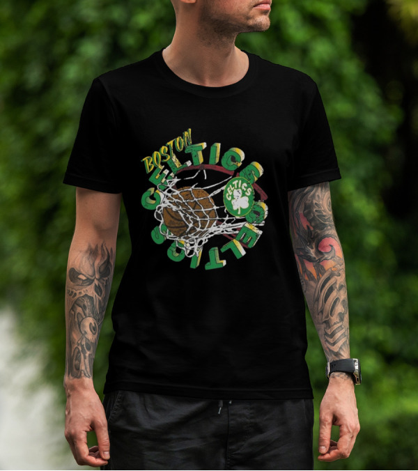 Boston Celtics Mitchell & Ness Preschool In The Net Basketball Celtics T-Shirt