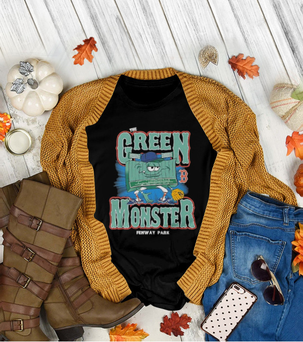 The Green Monster Fenway Park Boston Red Sox Baseball Character T-Shirt