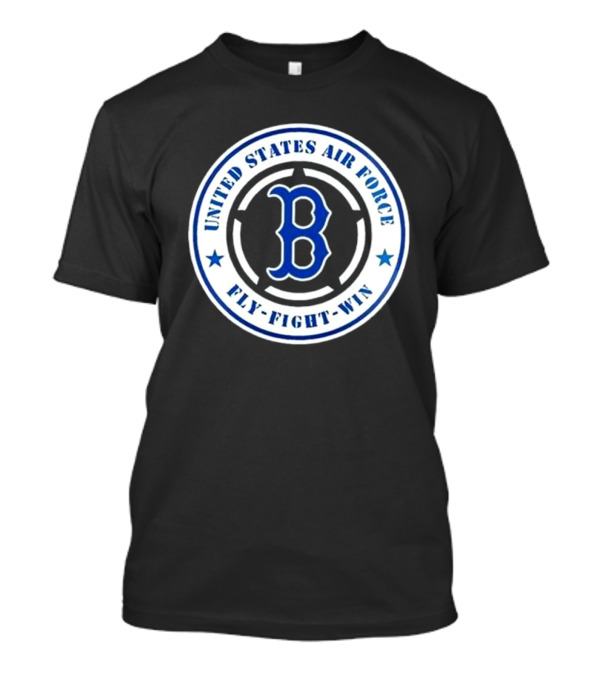 Boston Red Sox United States Air Force Fly Fight Win 2025 Military Appreciation Night T-Shirt