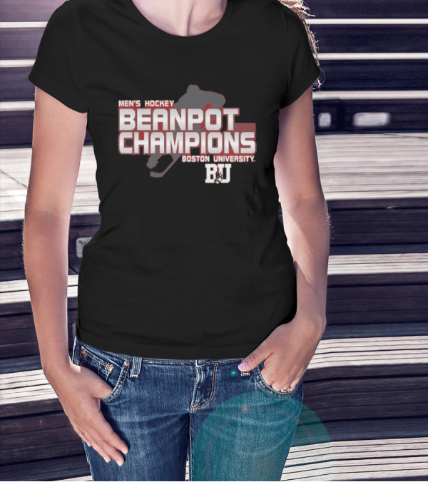 Boston University 2025 Men's Hockey Beanpot Champions BU T-Shirt