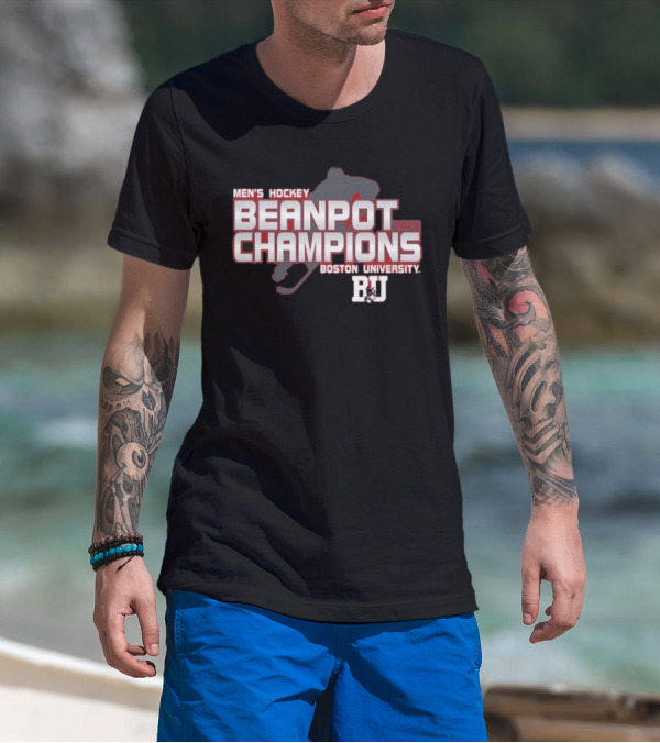 Boston University 2025 Men's Hockey Beanpot Champions BU T-Shirt