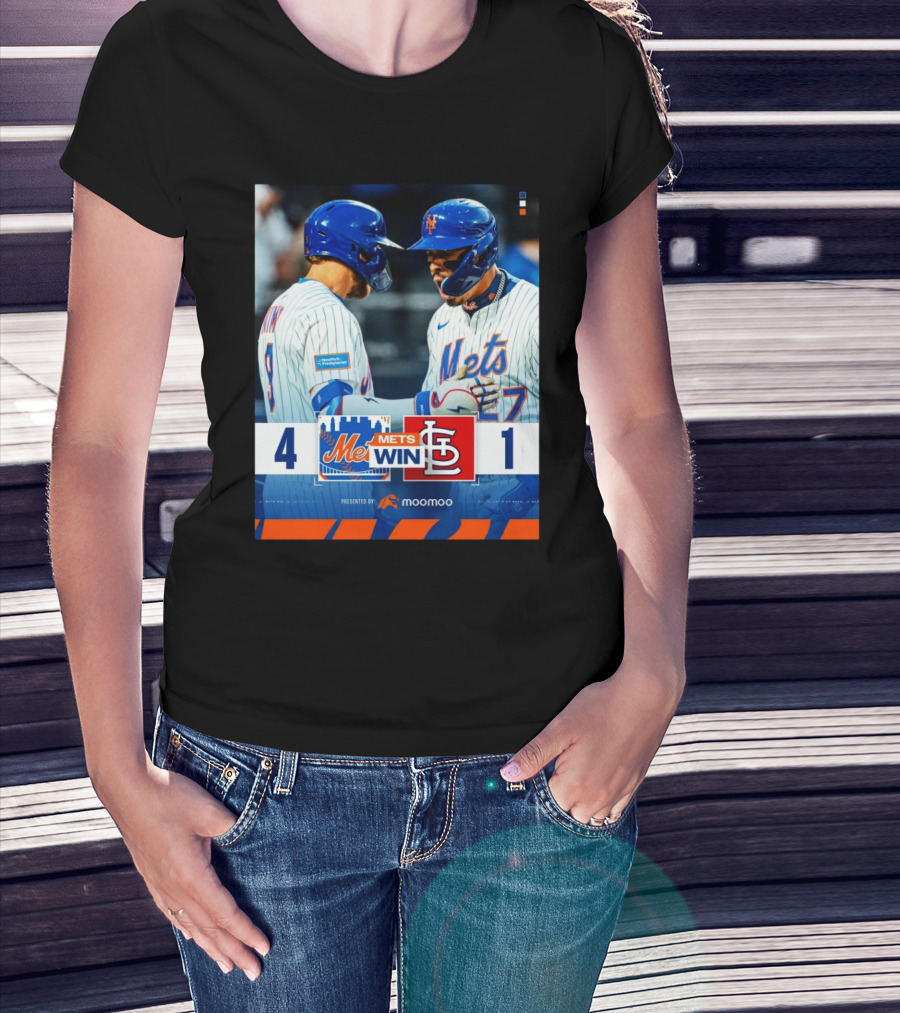 Brandon Nimmo Mark Vientos New York Mets Win St Louis Cardinals Final Score 4 – 1 T-Shirt